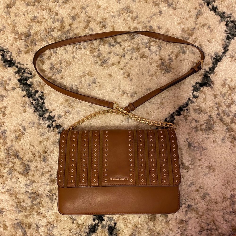 Michael Kors Camel/Brown Crossbody Bag